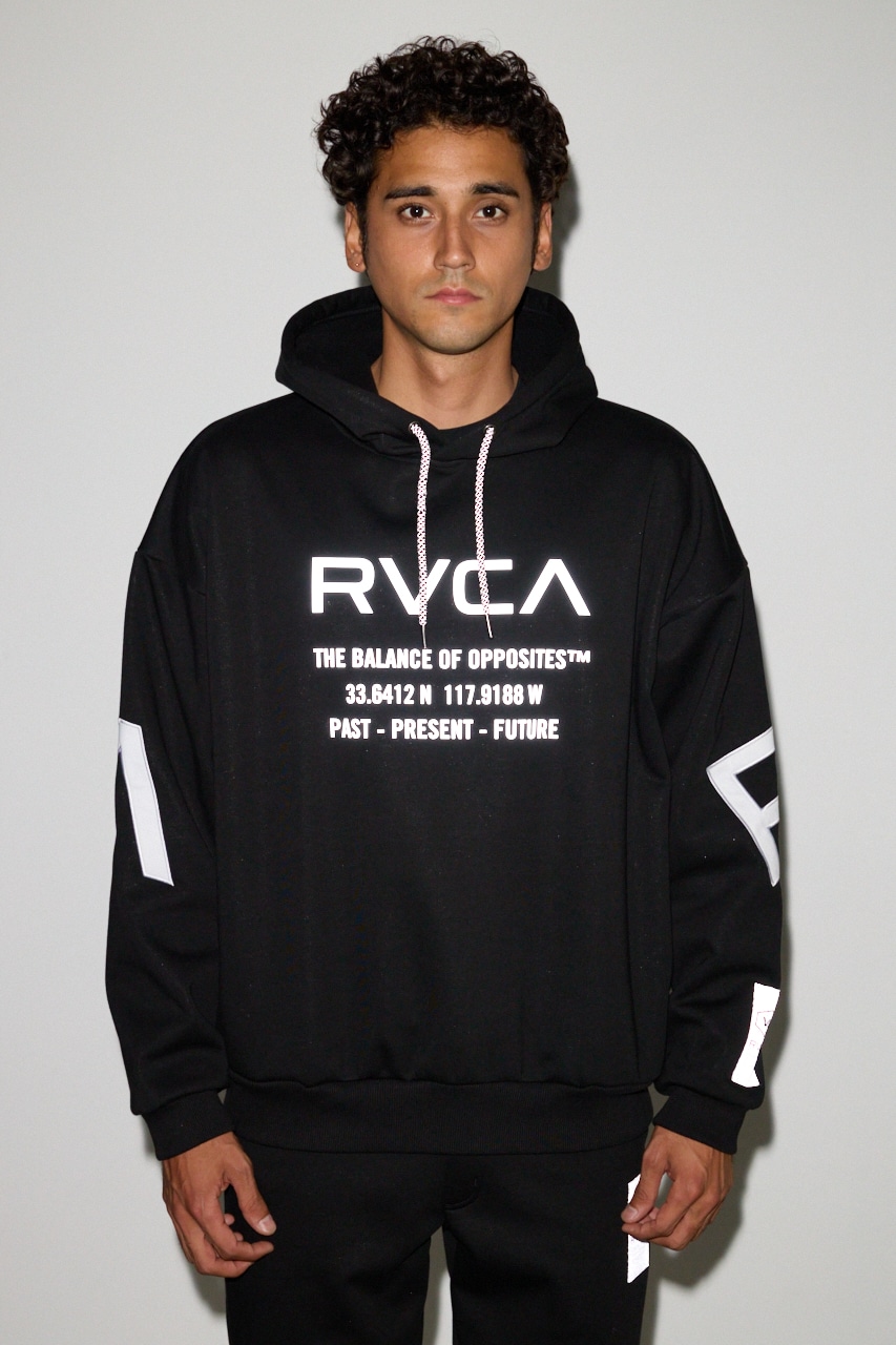 【RVCA×AZUL】 リフレクタースウェットパーカー 詳細画像 BLK 5