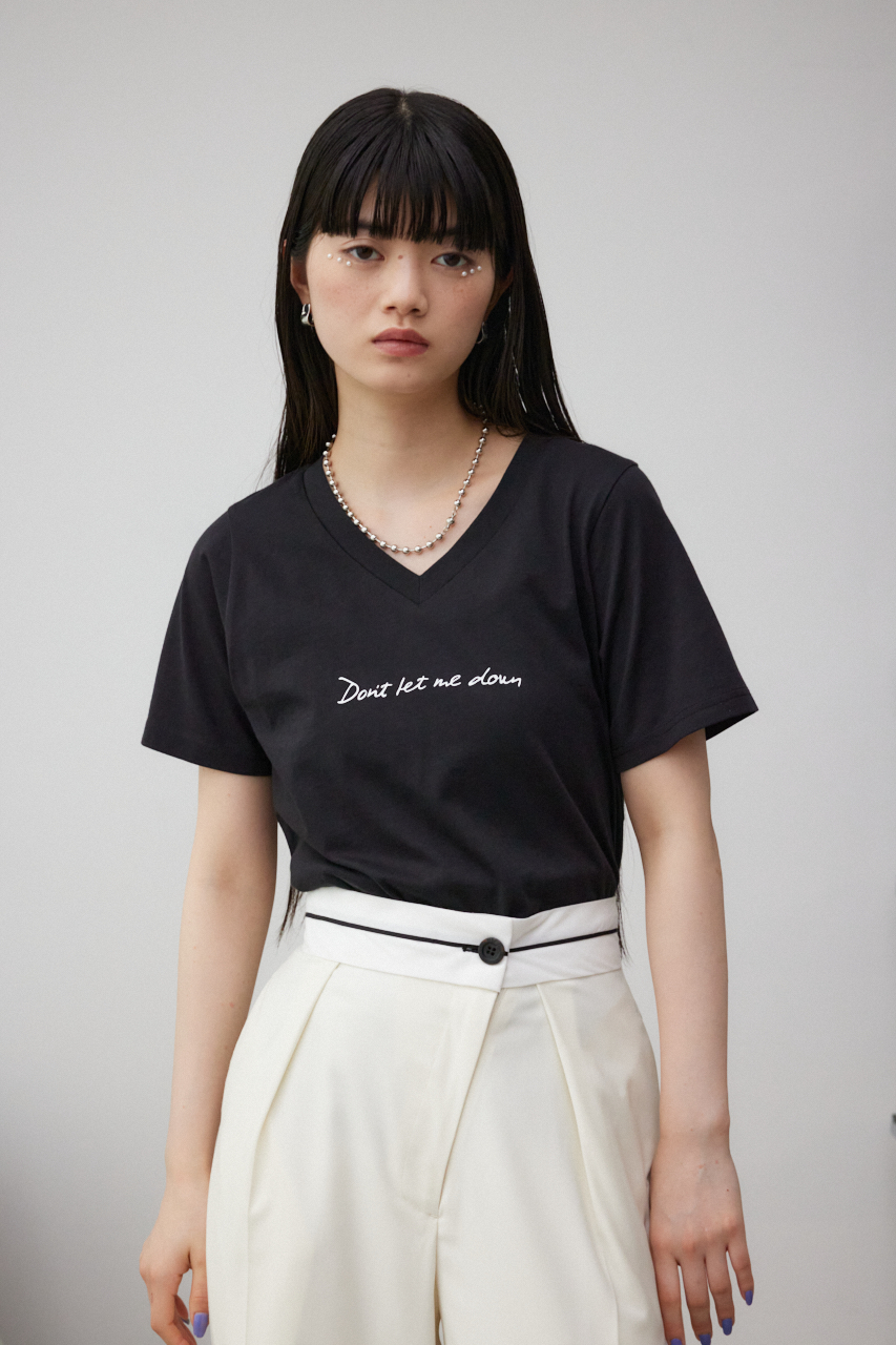 フロントメッセージロゴTシャツ 詳細画像 BLK 3