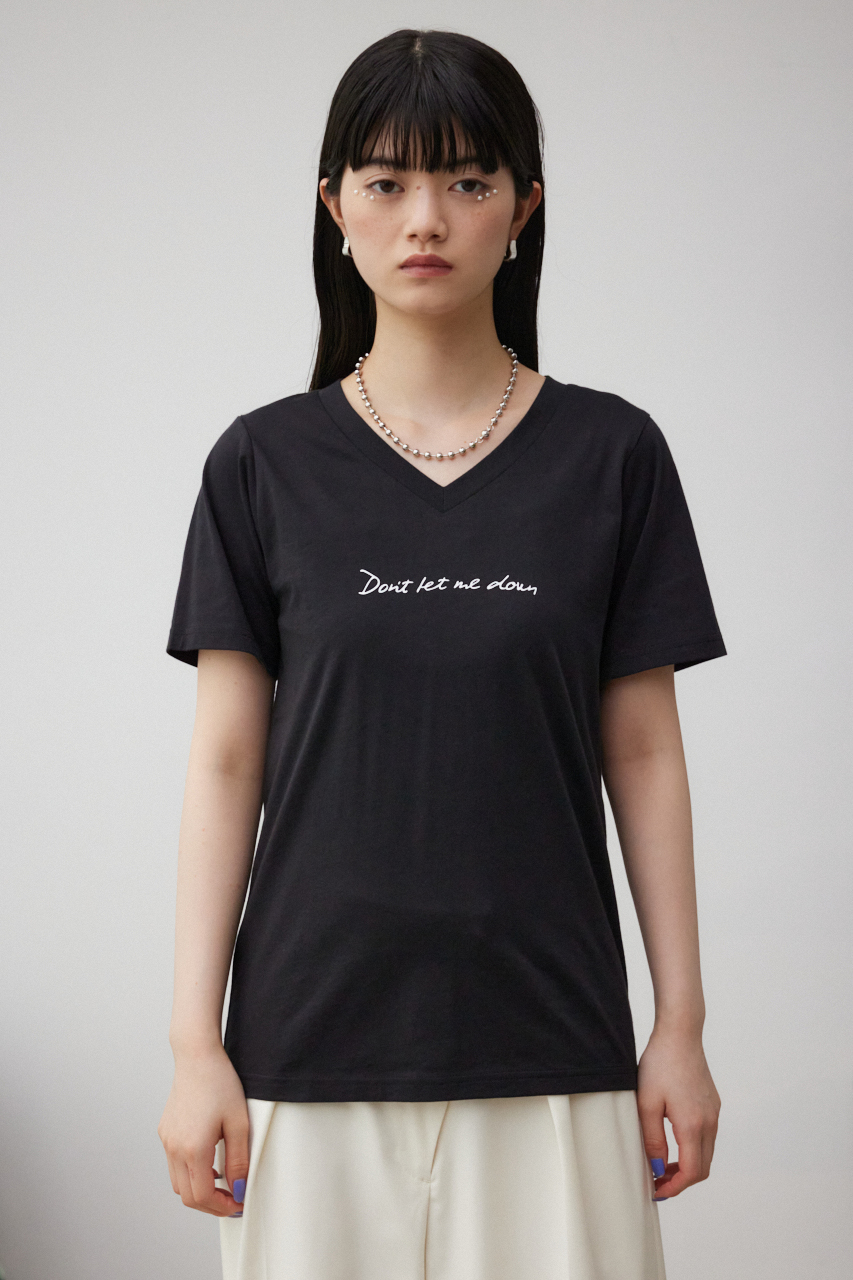 フロントメッセージロゴTシャツ 詳細画像 BLK 5