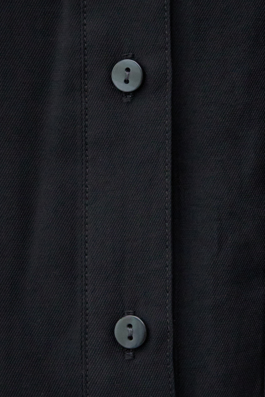 ワイドスリーブ五分袖ツイルシャツ 詳細画像 BLK 12