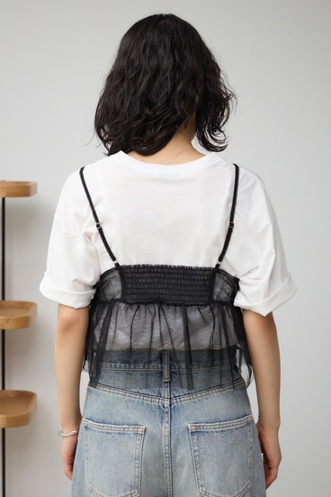 チュールフリルキャミ 詳細画像