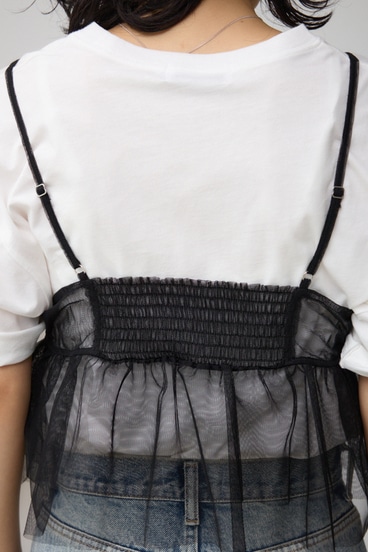 チュールフリルキャミ 詳細画像