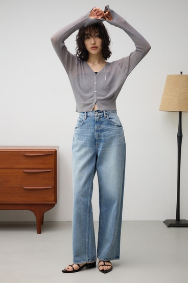 シアーリブショートカーデ 詳細画像