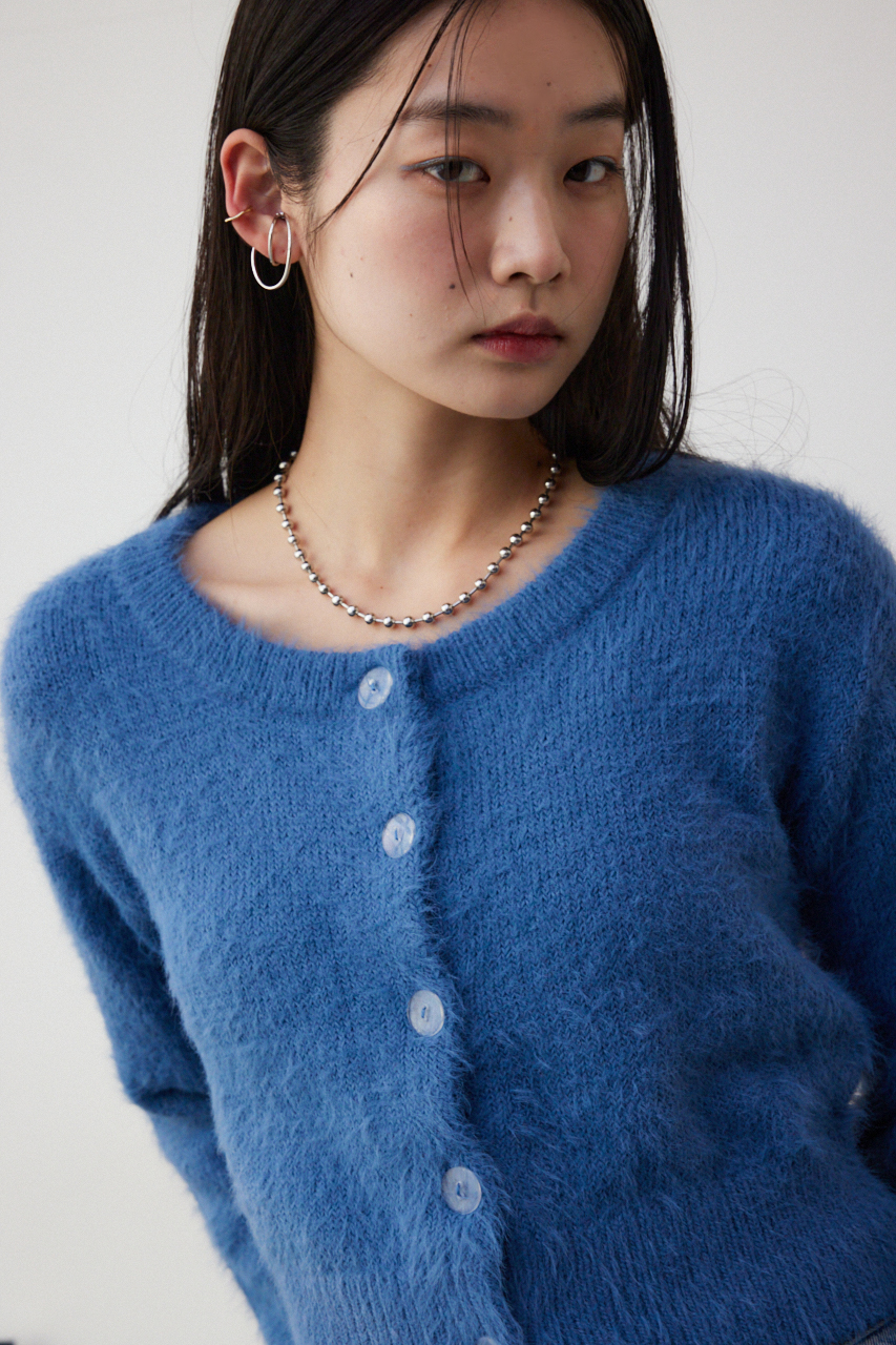 シャギークルーネックカーディガン｜AZUL BY MOUSSY（アズールバイ ...