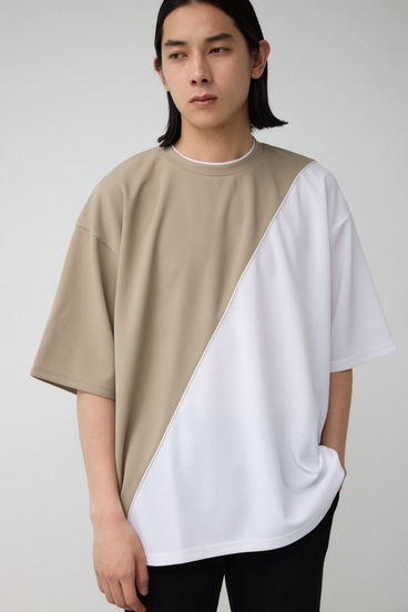 パイピングバイカラートップス