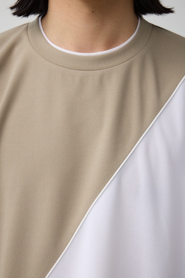 パイピングバイカラートップス 詳細画像