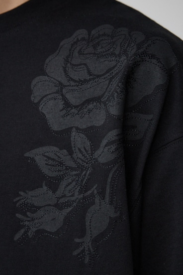 フラワープリント刺繍TEE 詳細画像