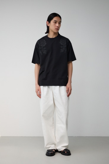 フラワープリント刺繍TEE 詳細画像