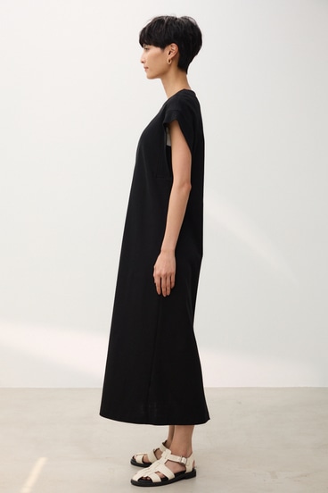 【crie conforto】リブスリーブフロントジップワンピース 詳細画像