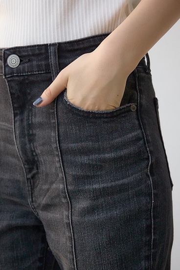 AZUL DENIM センターステッチスリットフレアデニム 詳細画像