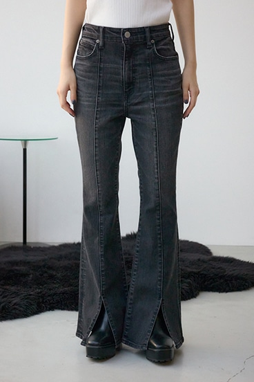 AZUL DENIM センターステッチスリットフレアデニム 詳細画像