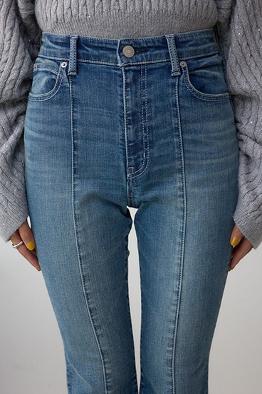 AZUL DENIM センターステッチスリットフレアデニム 詳細画像