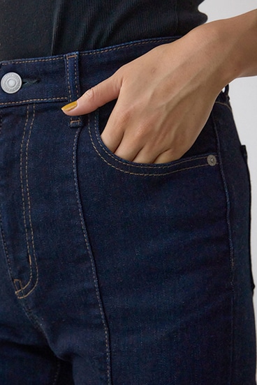 AZUL DENIM センターステッチスリットフレアデニム 詳細画像