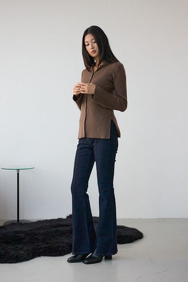 AZUL DENIM センターステッチスリットフレアデニム 詳細画像