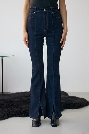 AZUL DENIM センターステッチスリットフレアデニム 詳細画像