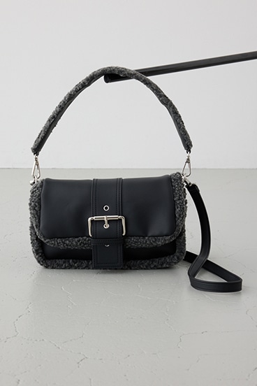 フェイクムートンショルダーバッグ