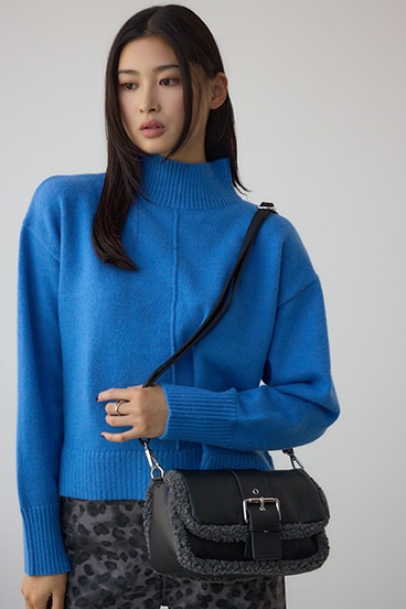 フェイクムートンショルダーバッグ 詳細画像