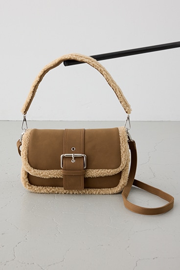 フェイクムートンショルダーバッグ