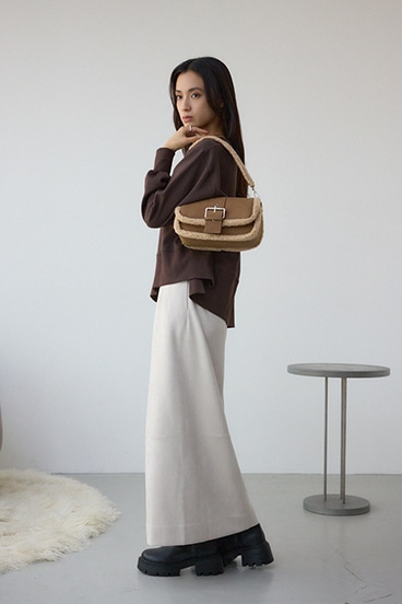 フェイクムートンショルダーバッグ 詳細画像