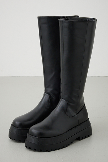 【WEB限定】ボリュームソールロングブーツ