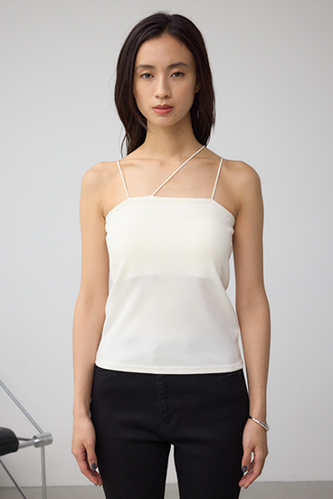 カットリブキャミソール 詳細画像