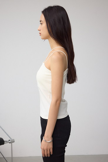 カットリブキャミソール 詳細画像