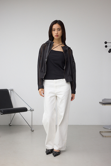 カットリブキャミソール 詳細画像