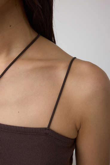 カットリブキャミソール 詳細画像