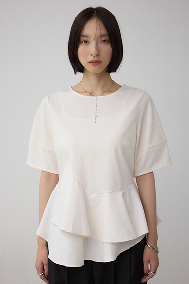 ペプラムカットフレアトップス 詳細画像