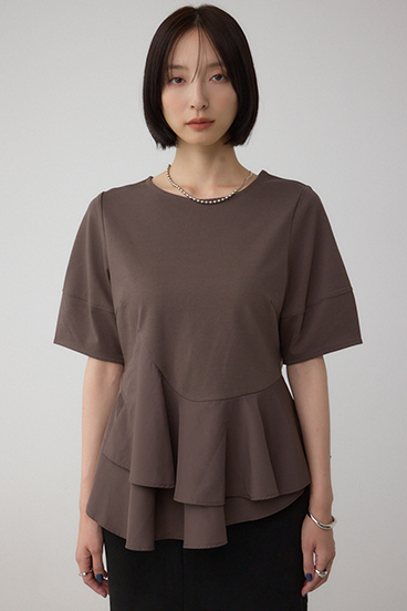 ペプラムカットフレアトップス 詳細画像