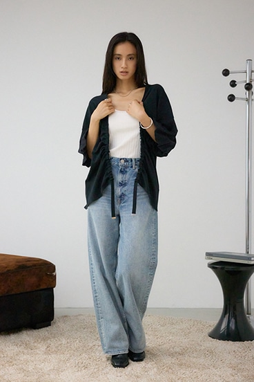 ドロストトッパーカーディガン 詳細画像