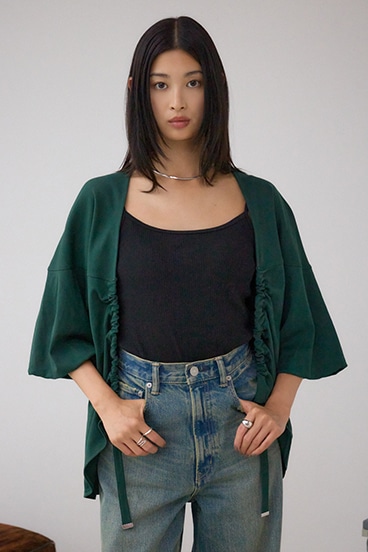 ドロストトッパーカーディガン 詳細画像