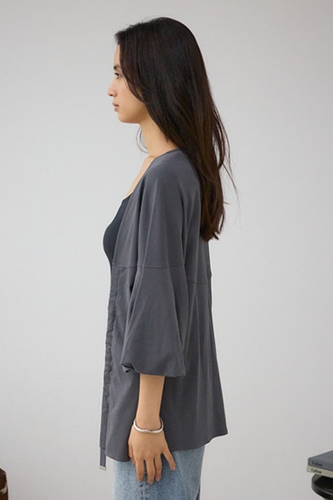 ドロストトッパーカーディガン 詳細画像