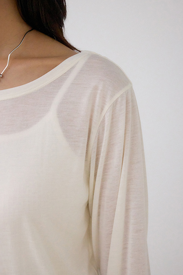 シアーロングスリーブTシャツ 詳細画像