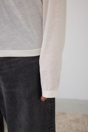 シアーロングスリーブTシャツ 詳細画像