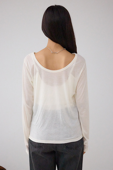 シアーロングスリーブTシャツ 詳細画像