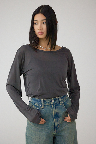 シアーロングスリーブTシャツ 詳細画像