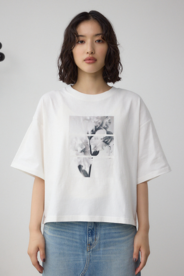 フラワーフォトTシャツ 詳細画像