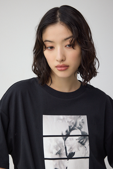 フラワーフォトTシャツ