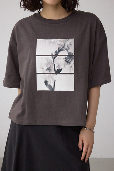 フラワーフォトTシャツ