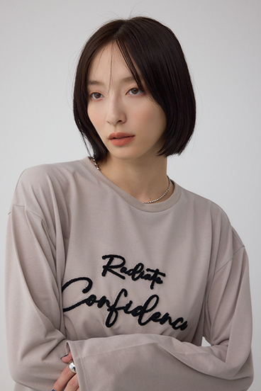 シシュウロゴロングスリーブTシャツ