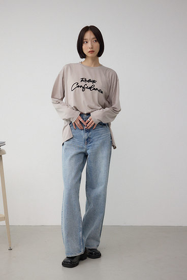 シシュウロゴロングスリーブTシャツ 詳細画像