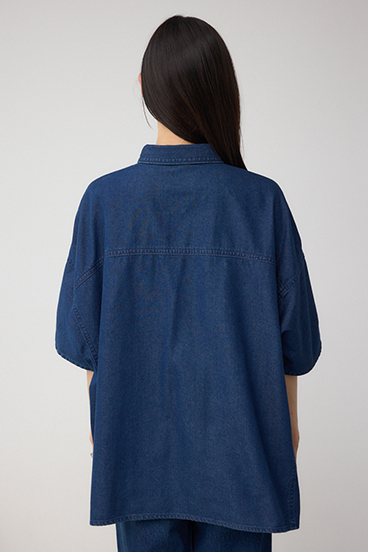 C/T冷感デニムドルマンシャツ 詳細画像