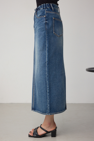 C/T冷感サイドゴムデニムスカート 詳細画像