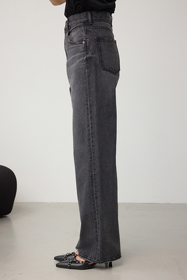 【WEB限定】AZUL DENIM ハイウエストワイドロング丈 詳細画像