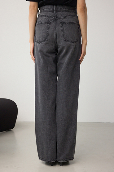 【WEB限定】AZUL DENIM ハイウエストワイドロング丈 詳細画像