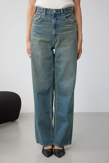 【WEB限定】AZUL DENIM ハイウエストワイドロング丈 詳細画像