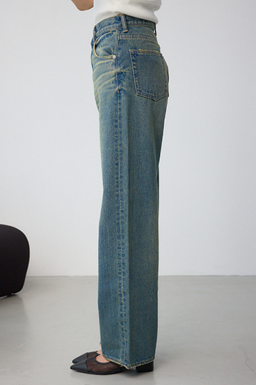 【WEB限定】AZUL DENIM ハイウエストワイドロング丈 詳細画像