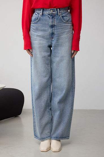 【WEB限定】AZUL DENIM ハイウエストワイドロング丈 詳細画像