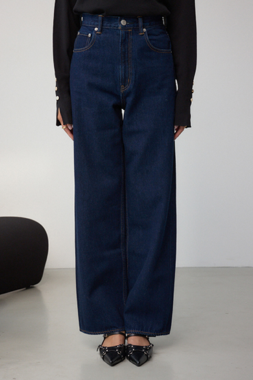 【WEB限定】AZUL DENIM ハイウエストワイドロング丈 詳細画像